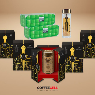 Bột Nhân Sâm Thượng Hạng BH Premium Với Bạch Sâm Hoàng Đế COFFEECELL (180g) - Dinh Dưỡng Thần Kinh, Năng Lượng & Sức Mạnh - Hàng Chính Hãng