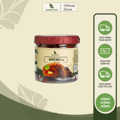 Khô bò xé sợi 350gr | GARDEN GARM | Ăn Vặt Văn Phòng, Du Lịch, Tết, Sài Gòn Ngon