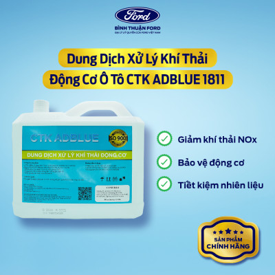 [COMBO GIÁ HỜI] Nước Rửa Kính Ô Tô Pha Sẵn 1L + Dung Dịch Xử Lý Khí Thải Động Cơ Ô Tô CTK ADBLUE 1811 10L