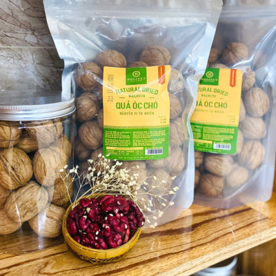 Quả Óc Chó Đỏ Mỹ Nguyên Vỏ Chuẩn Hàng Nhập Khẩu, Date mớ, Tặng dụng cụ tách vỏ.