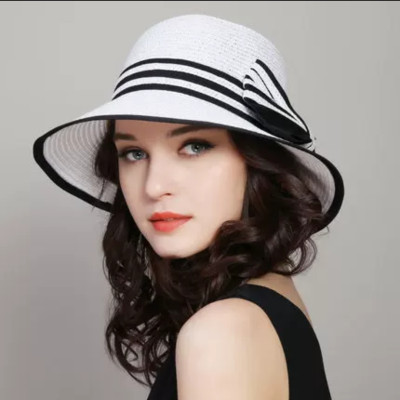 Nón mũ cói rộng vành đi biển chống nắng Vazano thời trang Hàn Quốc dona25082501