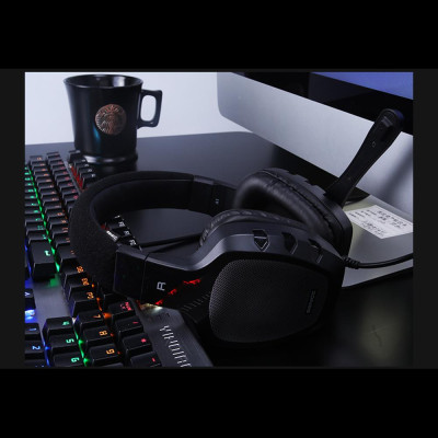 Tai nghe chơi game SENICC A1 gắn trên đầu có dây với Micrô đa hướng HD Bộ điều khiển bộ điều khiển dây 40mm