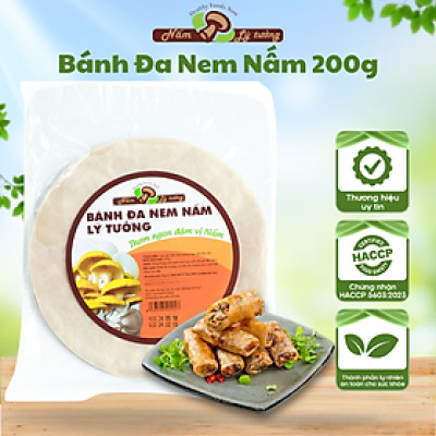 Bánh Đa Nem Nấm Lý Tưởng 200g, Thơm Ngon Đặc Biệt Nhờ Thành Phần Các Loại Bột Nấm Tự Nhiên