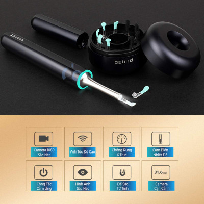 Dụng cụ ngoáy tai thông minh Bebird X17 Pro, phiên bản nâng cấp từ Bebird M9 Pro với camera full HD