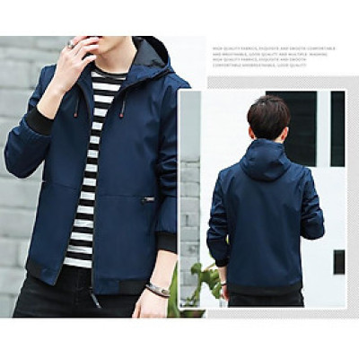 ÁO KHOÁC DÙ NAM 2 LỚP CÓ NÓN CAO CẤP AKD23