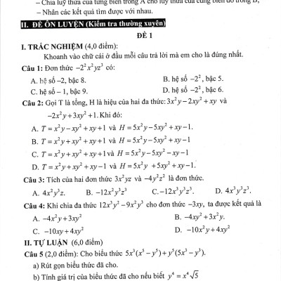 Đề Kiểm Tra Toán 8 (Bám Sát SGK Kết Nối Tri Thức Với Cuộc Sống)
