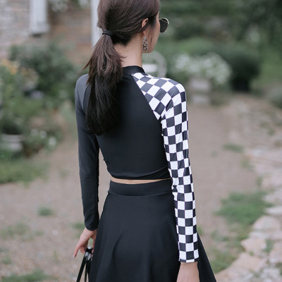 Bộ đồ bơi bikini nữ 2 mảnh dài tay chống nắng kín đáo đi tắm biển - B.34