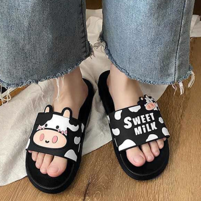 Dép Nữ Quai Ngang, Dép Bò Sữa Sweet Milk Siêu Dễ Thương DP05