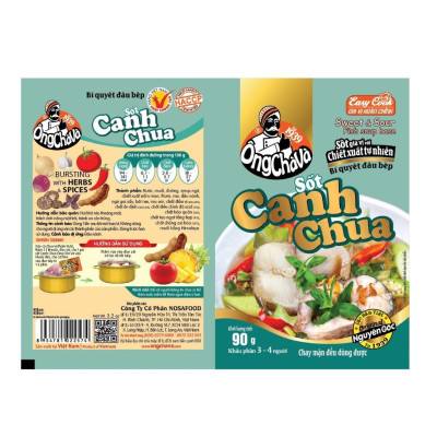 Lốc 15 Gói Sốt Canh Chua Ông Chà Và 90g (Sweet & Sour Fish Soup Base)