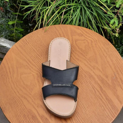 Dép nữ,dép lê nữ da thật cao cấp 21022