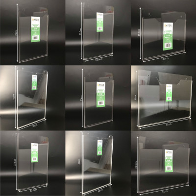 Kệ nhiều giấy treo tường mica Enter C13A 30x21cm A4 ngang, đáy 3mm