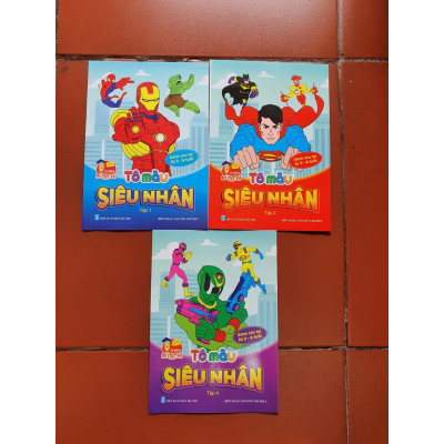 Sách Combo (6 Cuốn) Túi Tô Màu Siêu Nhân - Dành Cho Bé Từ 3-6 Tuổi