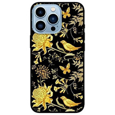 Ốp lưng dành cho Iphone 13 Mini - Iphone 13 - Iphone 13 Pro -  Iphone 13 Pro Max - Chim Mẫu Đơn Vàng