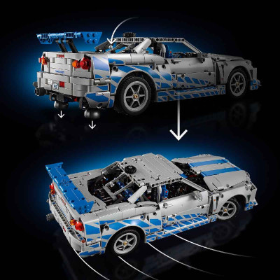 Đồ Chơi Lắp Ráp Xe Đua Nissan Skyline GT-R (R34) LEGO TECHNIC 42210 (1410 chi tiết)