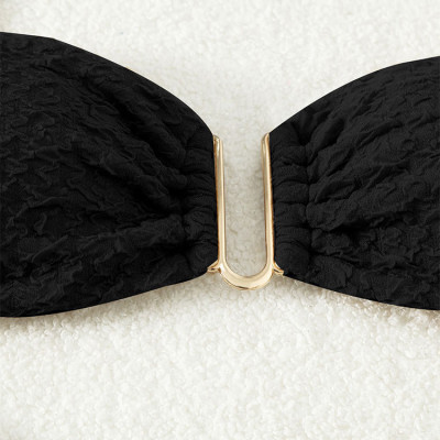 Mẫu Bikini hai mảnh Sling cạp cao hình chữ U chuẩn dáng chảnh