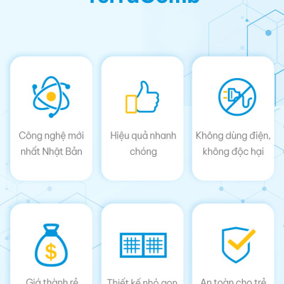 Lọc Khử mùi phòng khách/Nhà Bếp/Phòng Em Bé - Terracomb Nhật Bản - Japan Air Filter