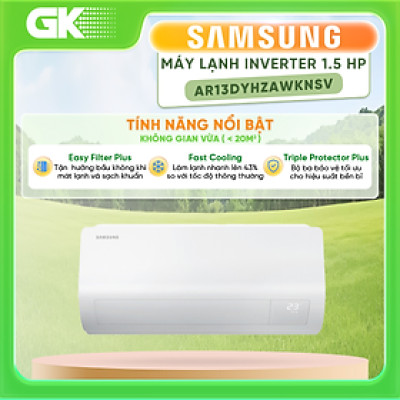 Máy lạnh Samsung AR13DYHZAWKNSV Digital Inverter 12,000 BTU/h (HÀNG CHÍNH HÃNG - CHỈ GIAO HCM)
