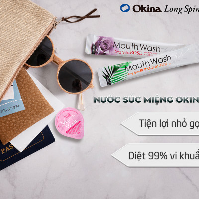 Nước súc miệng dạng thanh LONG SPIN BOTANICAL Nhật Bản hương Thảo Mộc – Hộp 100 thanh x 10ml