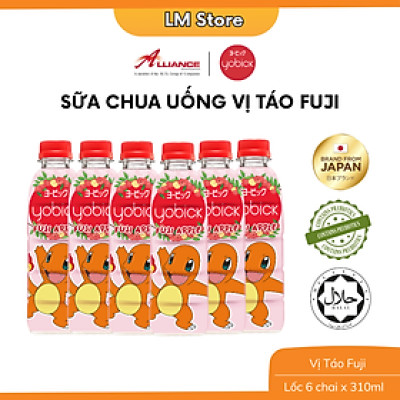 Lốc 6 Chai Sữa Chua Uống Yobick Thương Hiệu Nhật Bản - 6 Chai x 310ml