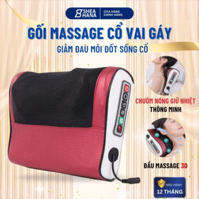 BỘ GỐI ĐIỆN MASSAGE CỔ VAY GÁY 20 BI MASSAGE 