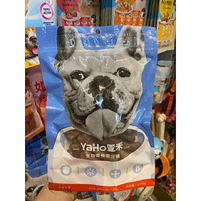  Xương gặm hình bàn chải YAHO túi 270g gặm sạch răng dành cho chó 