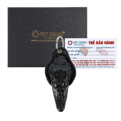 HT8218-19-20-21 - Móc khóa đầu cá sấu Huy Hoàng màu vàng, nâu đất, đen, nâu đỏ