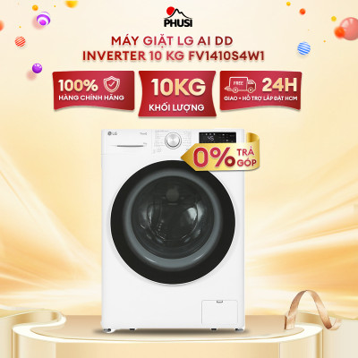 Máy giặt LG AI DD Inverter 10 kg FV1410S4W1 - Hàng Chính Hãng - Chỉ Giao Hà Nội