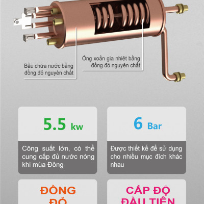 Máy nước nóng rửa bát OTTOWA - 5500W - TM5501 - Hàng chính hãng OTTOWA