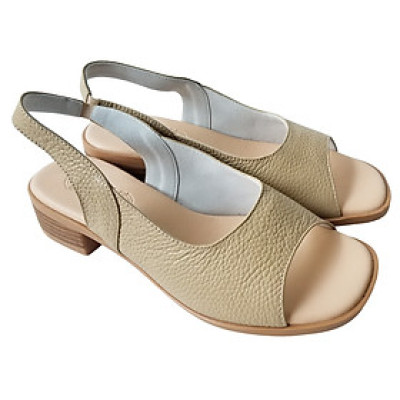 Giày Sandal Cao Gót Da Bò BIGGBEN Cao 3,5 Phân SDCG131