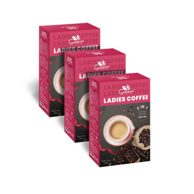 Ladies Coffee Goce - Cafe Nữ hòa tan 3 trong 1 - 144g (8 gói x 18g)