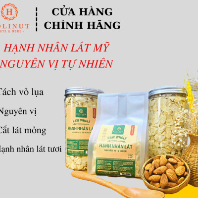 Hạnh Nhân Lát Mỹ - Hạt hạnh nhân cắt lát làm bánh, làm sữa hạt