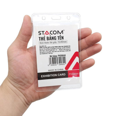 Bảng Tên Nhựa PVC (72x102mm) ID-PVC6644