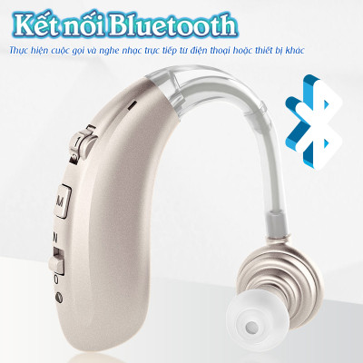 Máy trợ thính không dây pin sạc Axon A-360 - Kết nối Bluetooth, có bộ lọc tiếng ồn, tặng kèm hộp đựng máy