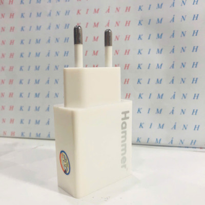 Củ sạc Ham mer (SH1.8 ) dòng điện chuẩn 1.8A cổng USB, Check Qr kiểm tra hàng chính hãng bảo hành 12 tháng