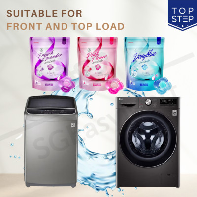 Viên giặt xả Top Step hương Nắng mai tươi mát gói 33 viên (462g)