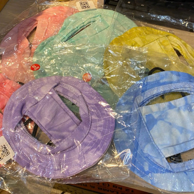 Giao màu ngẫu nhiên - Mũ/Nón Tai Bèo Cho Chó Mèo, Mũ Vải Che Nắng Mùa Hè Đi Biển Có Dây Điều Chỉnh Dành Cho Chó Mèo