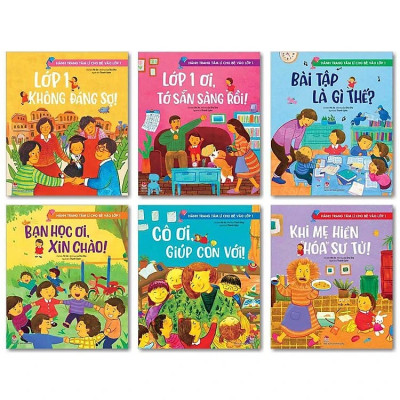 Bộ sách Hành Trang Tâm Lí Cho Bé Vào Lớp 1 (6 Cuốn) - Sách kỹ năng tâm lý cho bé - NXB Kim Đồng