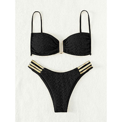 Mẫu Bikini hai mảnh Sling cạp cao hình chữ U chuẩn dáng chảnh