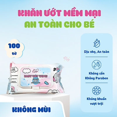 [MUA 8 TẶNG 1] COMBO 2 Khăn ướt ENJOY 100 tờ không mùi mềm mịn, dưỡng ẩm, tiện dụng an toàn cho bé