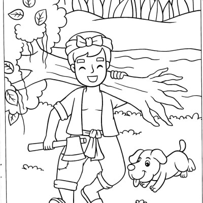 Tô Màu Bé Yêu Cổ Tích 8 - Sự Tích Chú Cuội