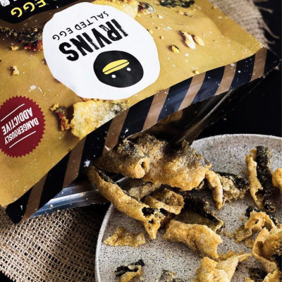 Da cá trứng muối Salted Egg Fish Skin 80g IRVINS