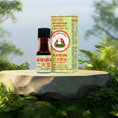 Dầu gió Nhị Thiên Đường Essential Oil 1.5ml (01 Chai/02 Chai/03 Chai/04 Chai/05 Chai/10 Chai) - Hàng chính hãng