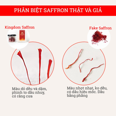 Combo 2 hộp (hộp/1gr) saffron Kingdom Herb, nhụy hoa nghệ tây Iran chính hãng super negin thượng hạng (tặng táo đỏ Tân Cương 10g, bình thủy tinh và nhíp gắp saffron)