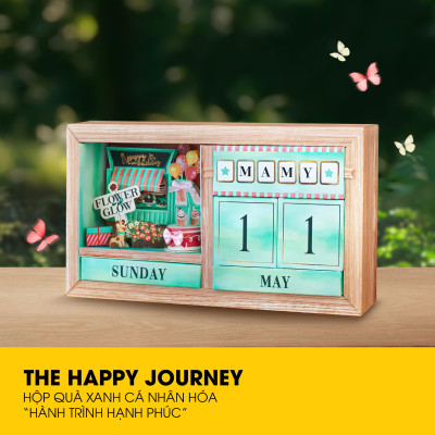 Hộp quà tặng cao cấp IKACHI - HÀNH TRÌNH HẠNH PHÚC - Hộp quà tặng có thể thay đổi thông điệp tạo dấu ấn cá nhân