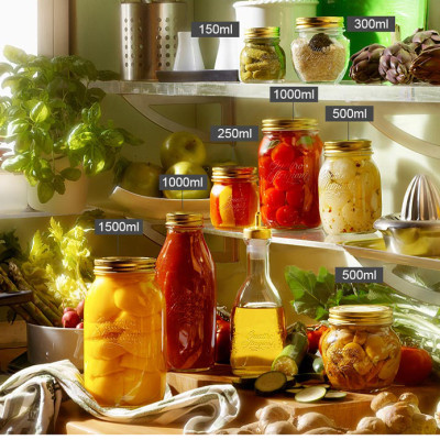 Hũ thủy tinh nắp vặn Quattro 150ml - Bormioli Rocco - Italy