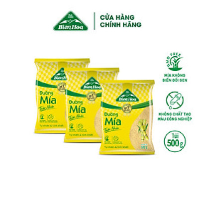 Combo 3 túi Đường Mía Thiên Nhiên Biên Hòa 500G/túi
