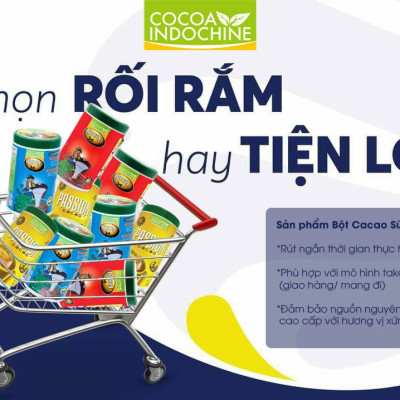 Bột Cacao Hòa Tan Passion 3 In 1 Cocoa Indochine - Hũ 400g