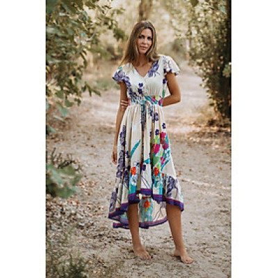 Maxi Đuôi Cá Hở Lưng Cotton Isla Bonita