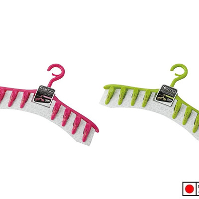 Móc phơi quần áo 8 kẹp Kokubo Ramo - Hàng nội địa Nhật Bản