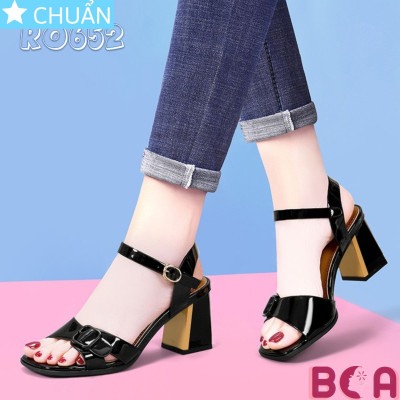 Sandal nữ gót vuông cao 5 phân RO652 ROSATA tại BCASHOP tôn dáng, êm chân và thời trang năng động